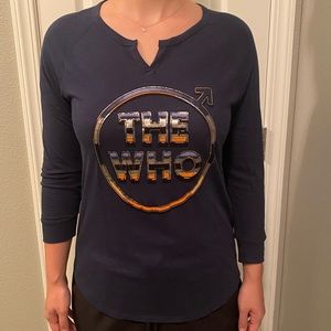 Lucky Brand Navy Blue “The Who” Band long sleeve Tee